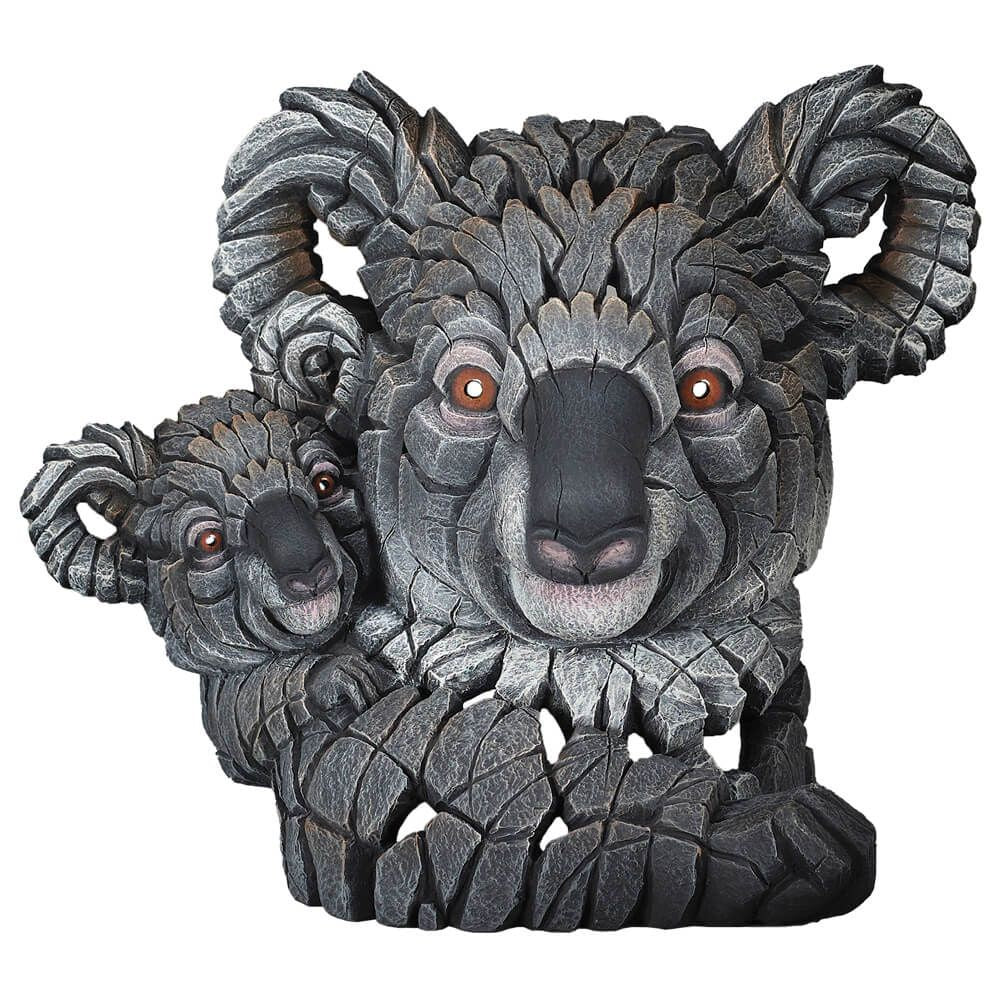 Koala and Joey - Sculpture (marble/stone)