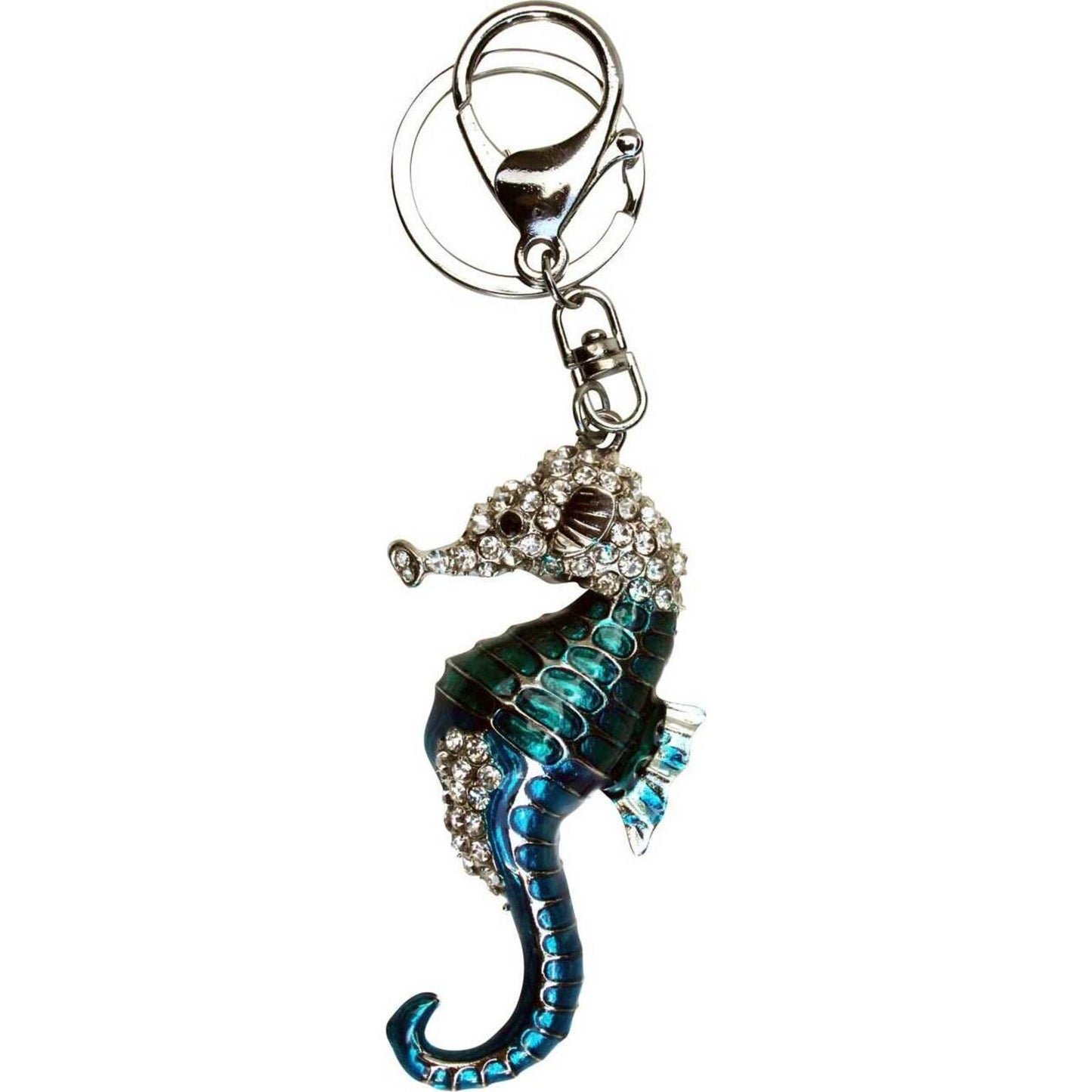 Keyring - Seahorse Blue