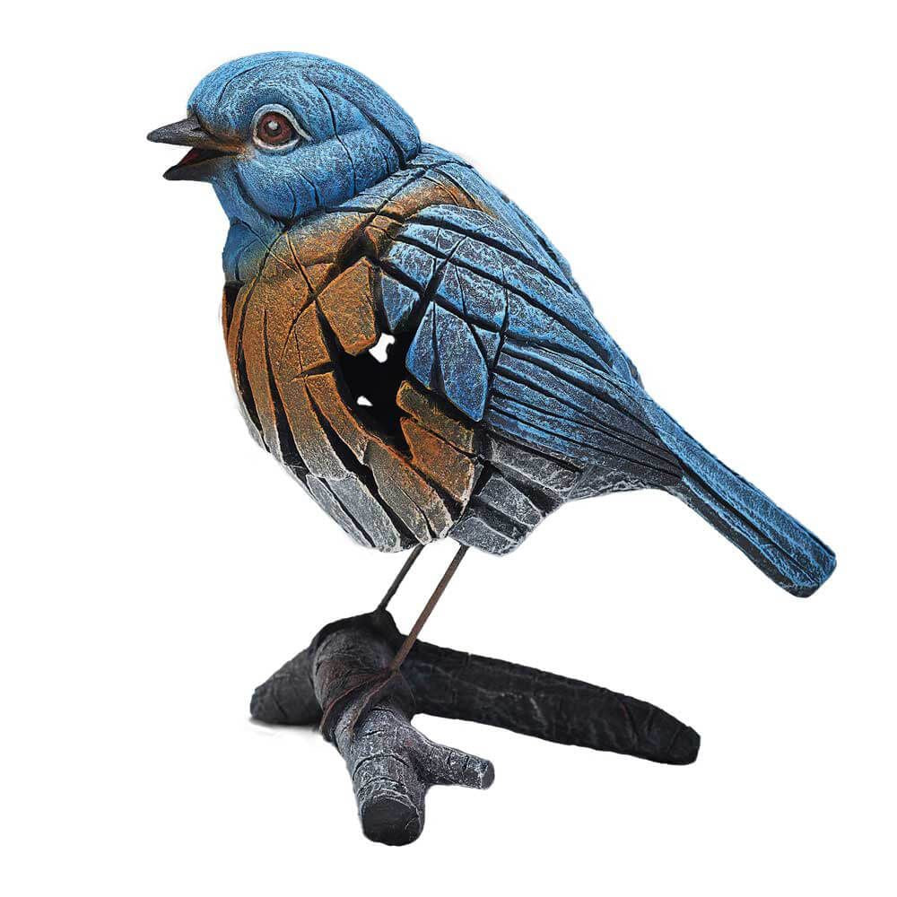 Western Bluebird - Sculpture (marble/stone)