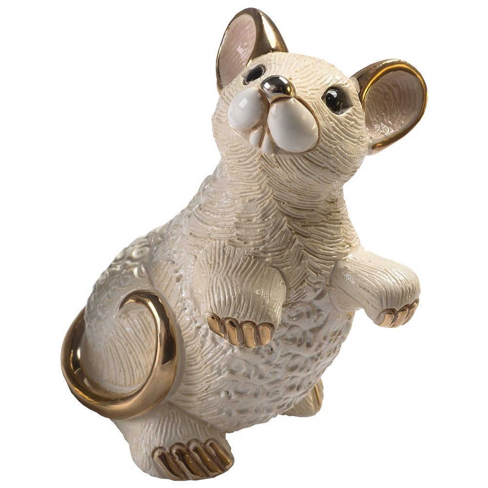 Rat - White - Gold and Platinum De Rosa