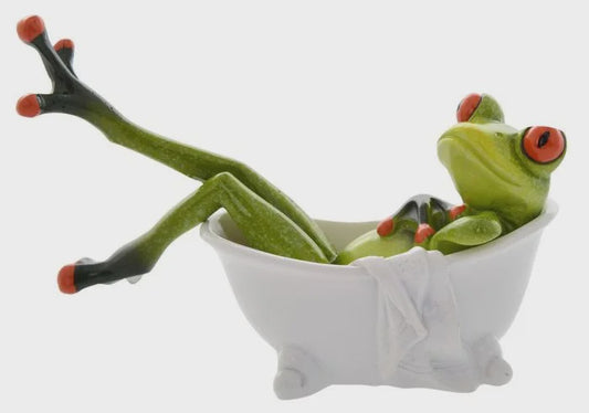 Frog in Bath - Funny Frog