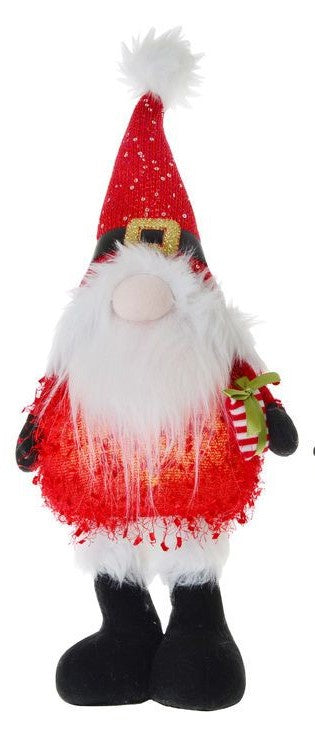 Christmas Standing Led Gnome - Santa