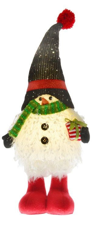 Christmas Standing Led Gnome - Snowman