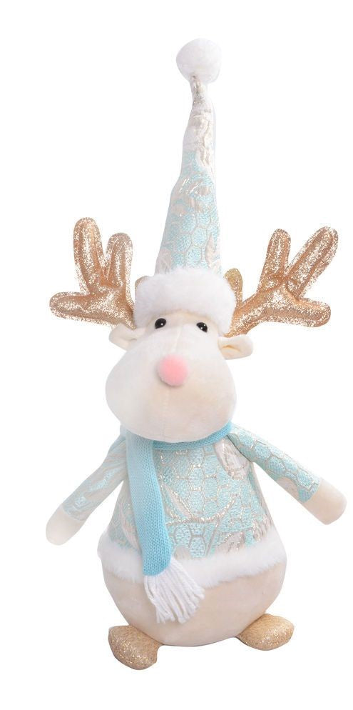 Glitter Reindeer Sitting - Blue