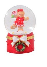 Christmas Snow Globe - Gingerbread Man (Sml)