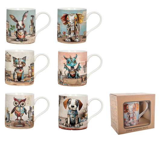 Bug Art Scraps Designs – Set of 6 Mugs