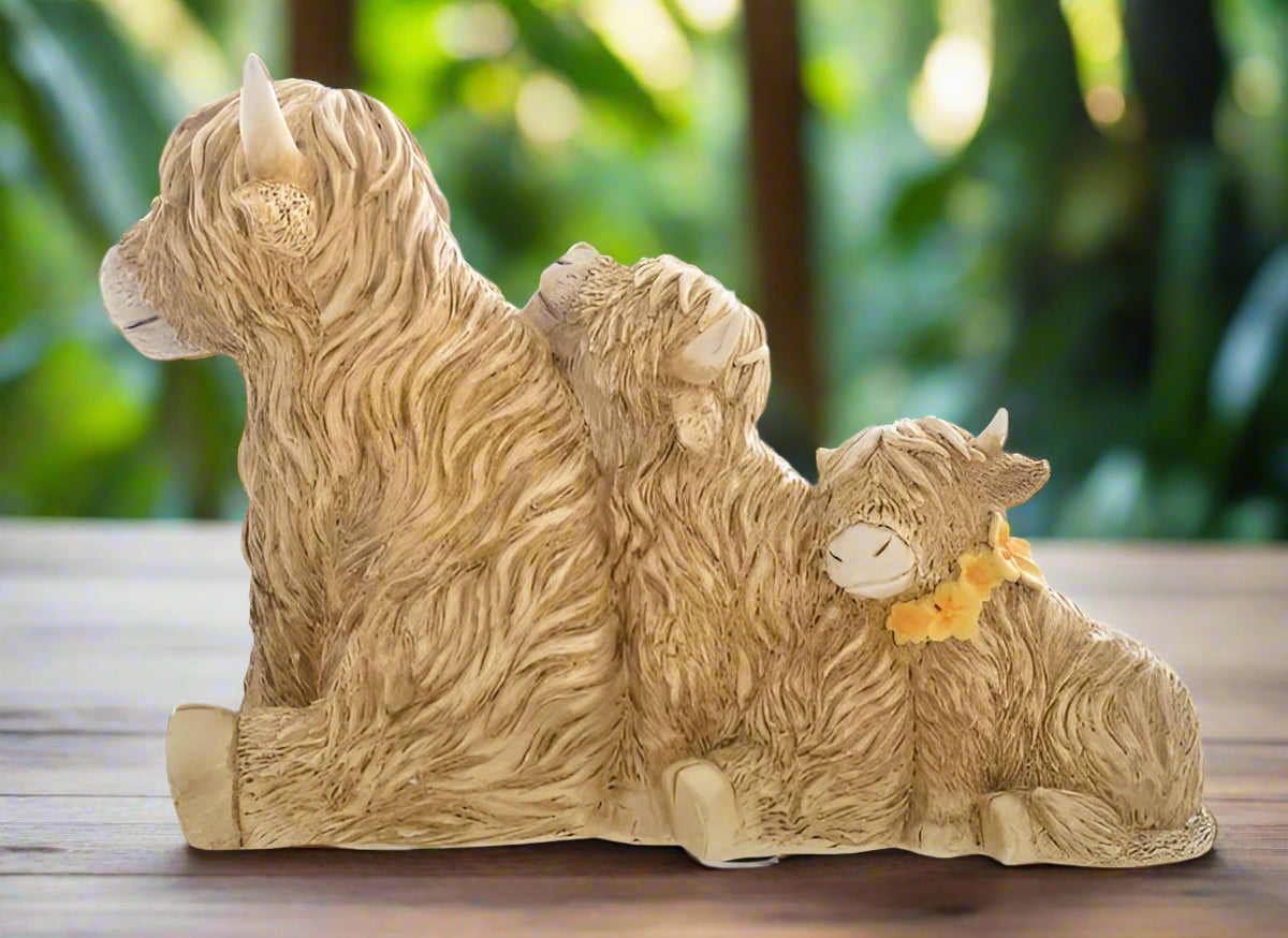 Flower Highland Cow Series - Family