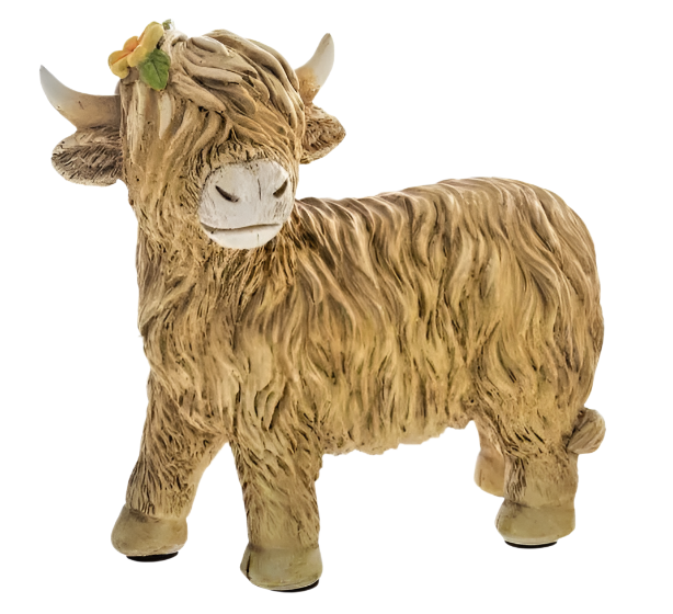 Flower Highland Cow Series - Standing