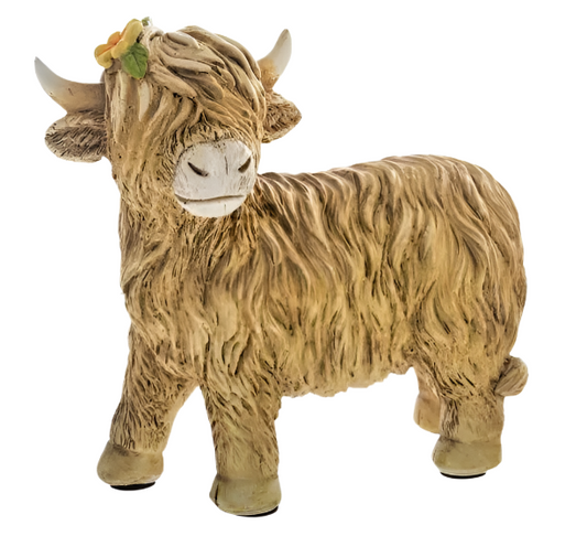 Flower Highland Cow Series - Standing
