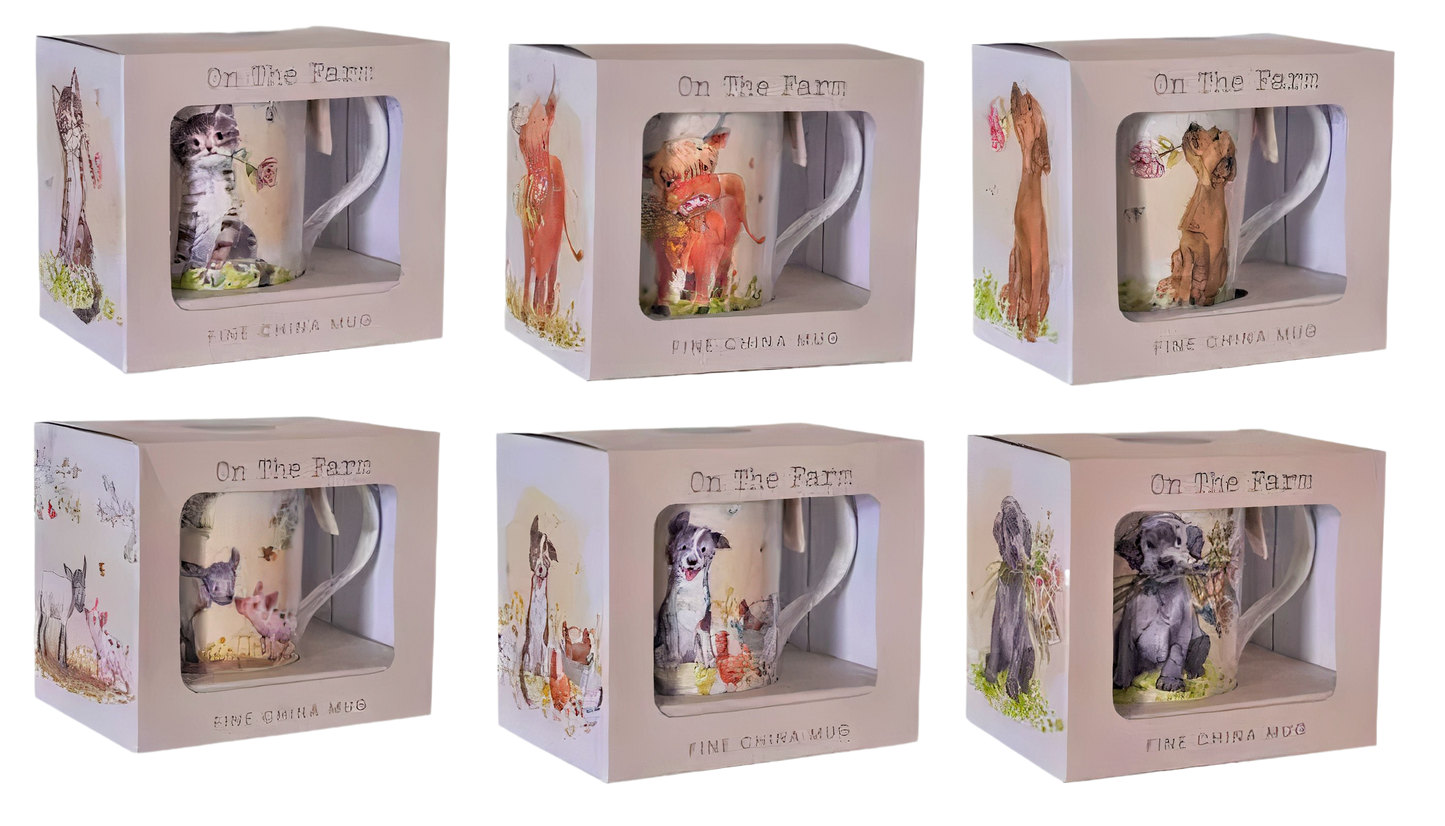 On the Farm Mugs - Set of 6