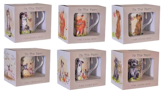 On the Farm Mugs - Set of 6