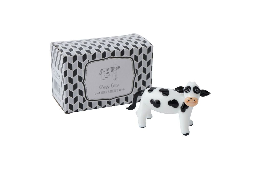Artisan Glass Cow
