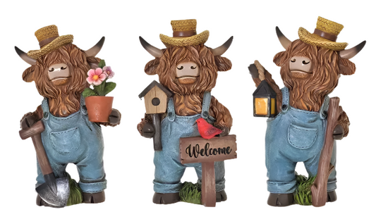 Highland Cow Tools Trio Collection