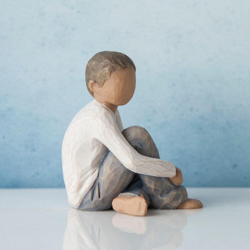 Willow Tree - Caring Child (darker skin tone and hair colour)