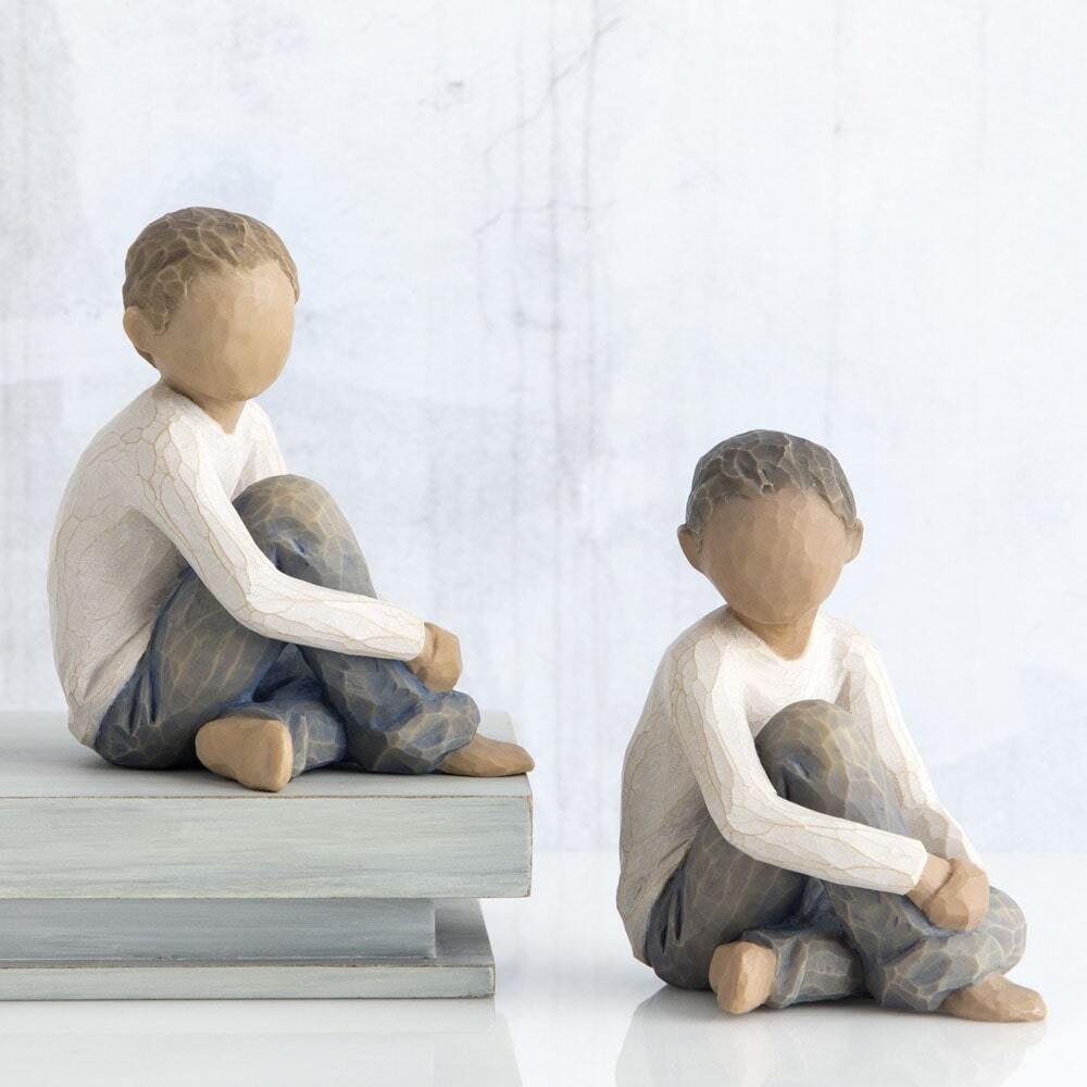 Willow Tree - Caring Child (darker skin tone and hair colour)