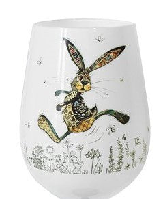 Hesper Hare Stemless Glass - Bug Art