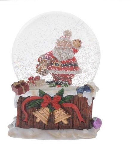 Christmas Snow Globe (C) - Santa with Toy Sack