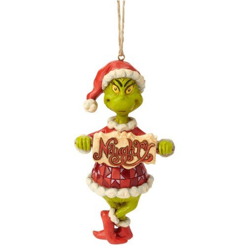 Grinch Naughty/Nice Hanging Ornament - JS