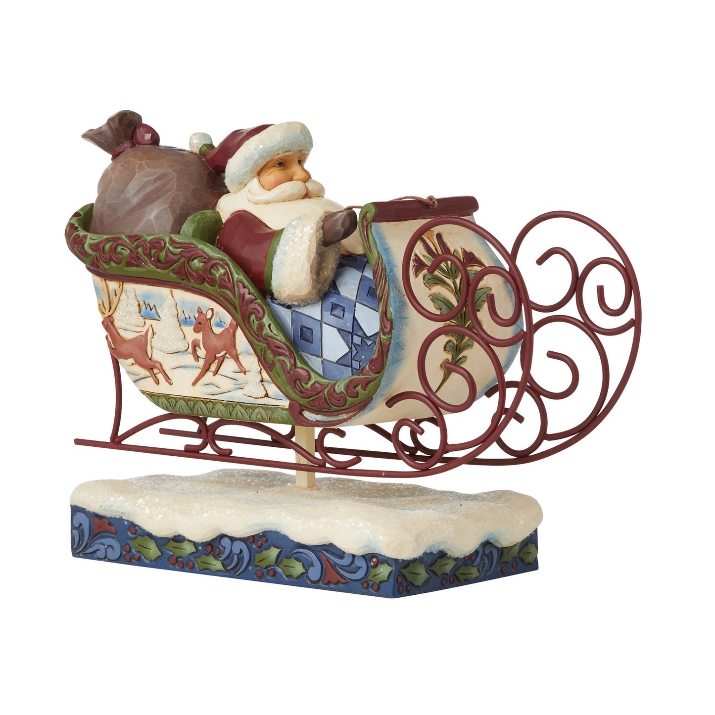 Santa in Sleigh - Heartwood Creek - JS