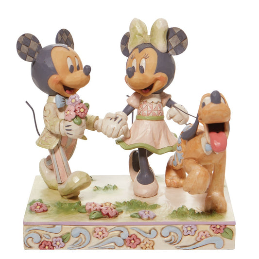 Mickey and Minnie - White Woodland - JS