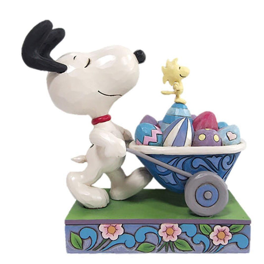 Snoopy - Easter Wheelbarrow - JS