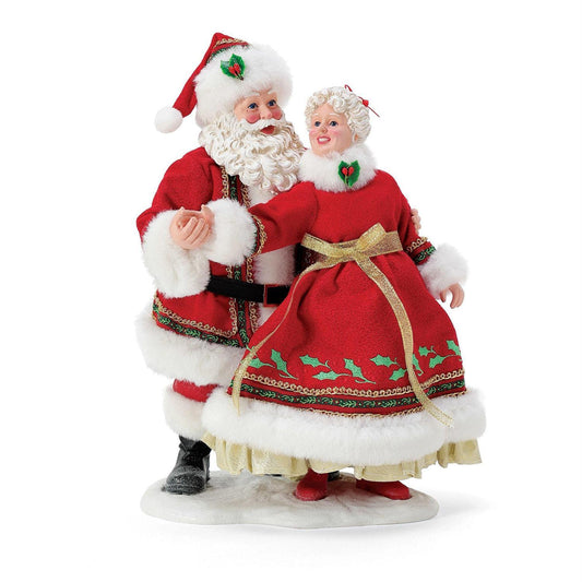 Santa and Mrs Claus Dancing