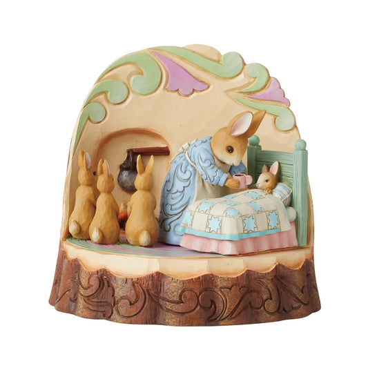 Beatrix Potter - Mrs. Rabbit and Bunnies Carved By Heart - JS