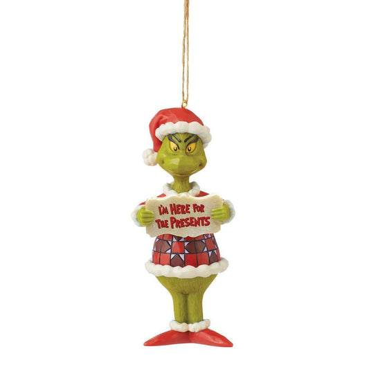 Hanging Ornament PVC - Grinch I'm Here - JS