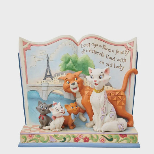 Jim Shore Disney Traditions - The Aristocats - Long Ago In Paris Storybook