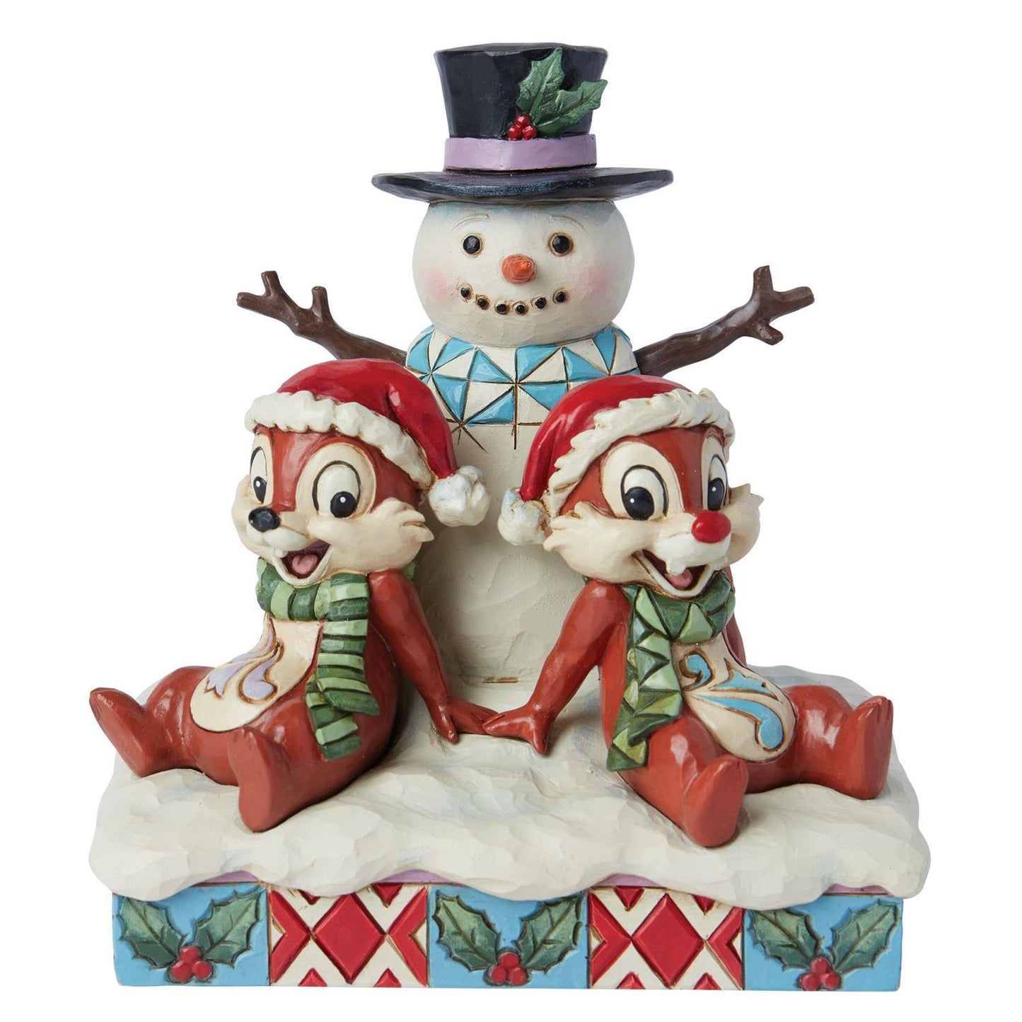 Chip' N Dale with Snowman