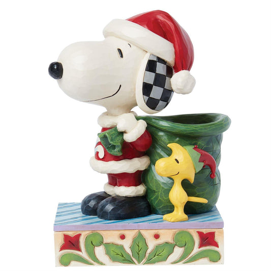 Santa Snoopy and Woodstock Elf - JS