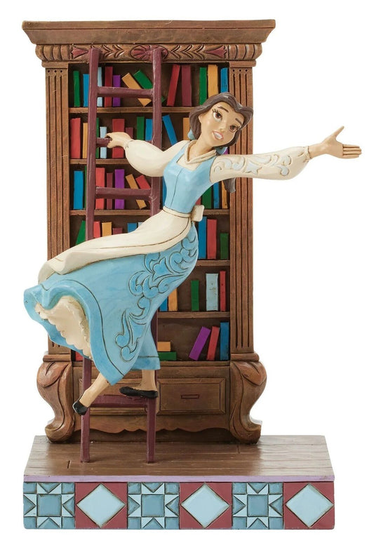Disney Traditions - 19cm Belle with Bookshelf
