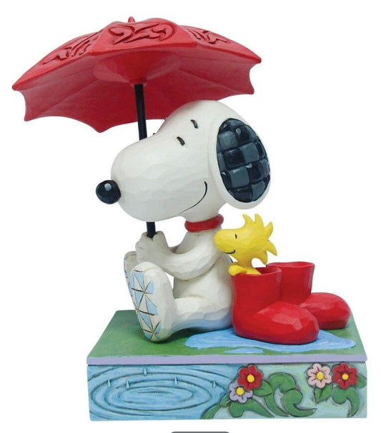 Snoopy Holding Umbrella - 13cm/5.35"