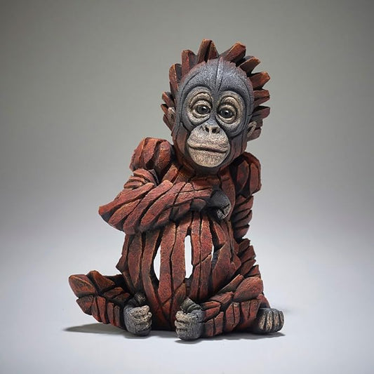 Orangutan Baby - Sculpture (marble/stone)