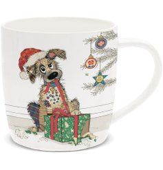 Murphy Mutt Christmas Mug - Bug Art