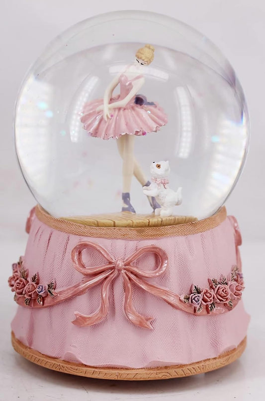 Snow Globe - Ballerina & Dog