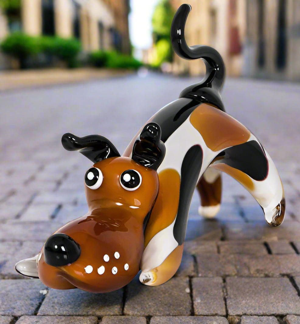 Dog Fido - Coloured Glass - RC