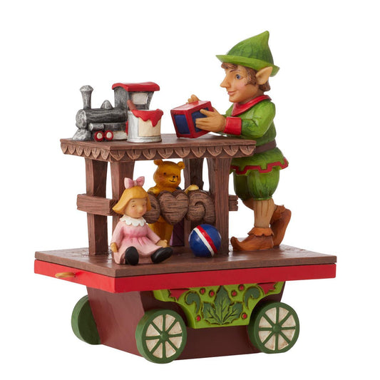 Christmas Train Car - Elf with Toys - JS