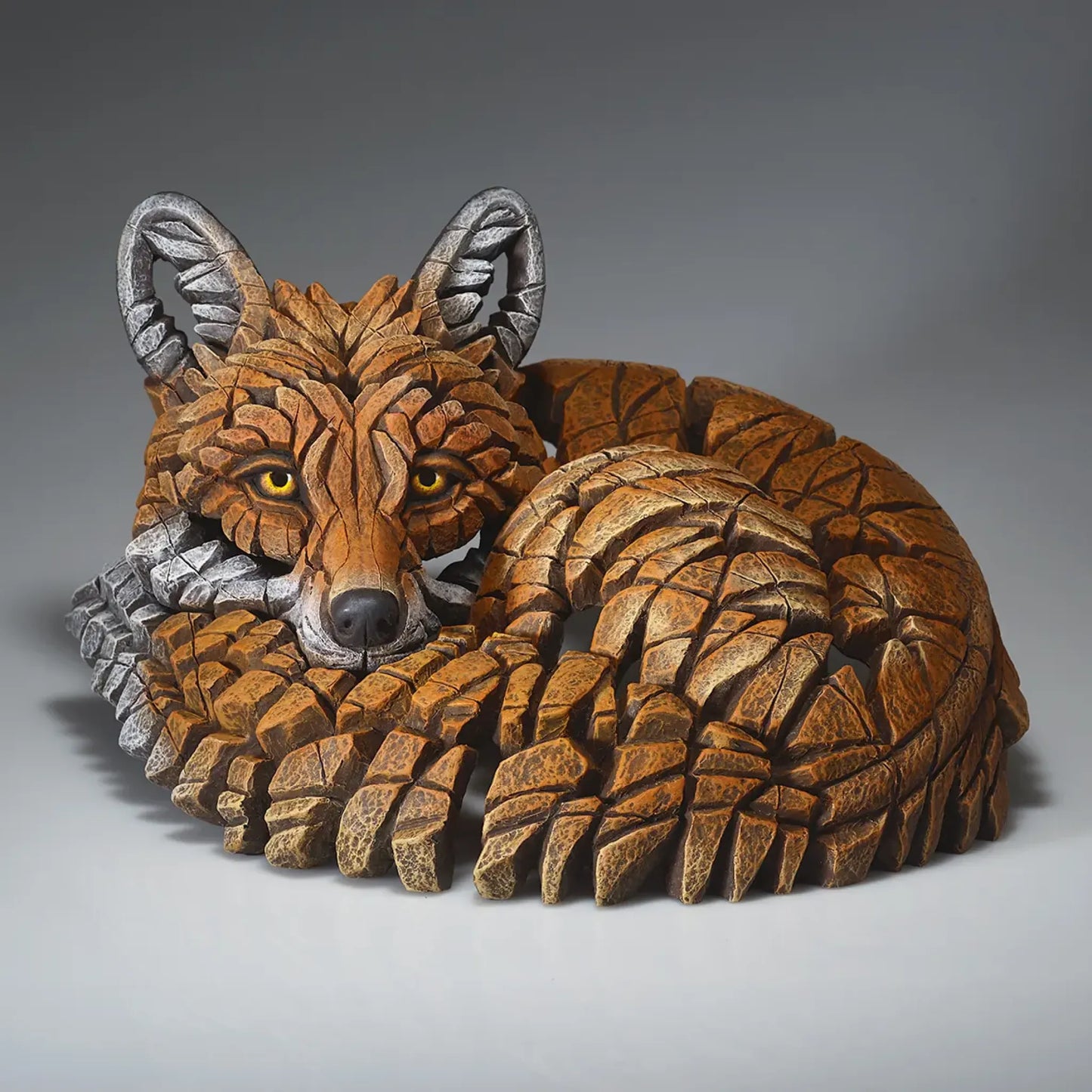 Curled Up Fox Figure (marble/stone)