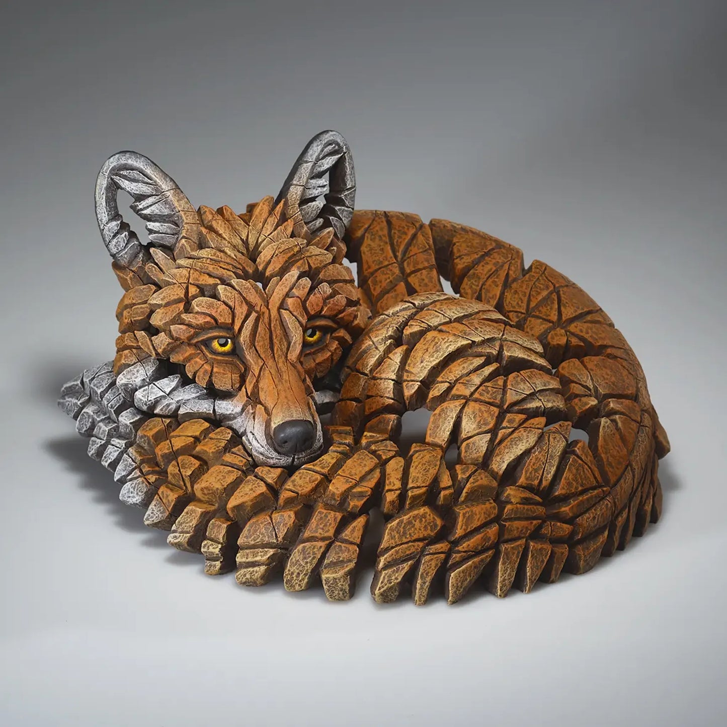 Curled Up Fox Figure (marble/stone)