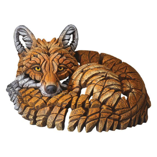 Curled Up Fox Figure (marble/stone)