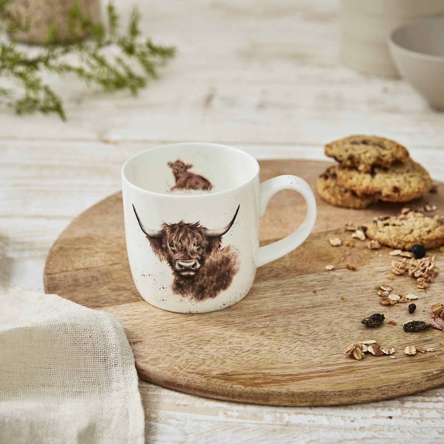 Royal Worcester Wrendale Designs - Highland Cow Mug