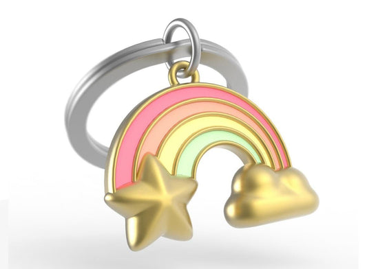 Keychain Rainbow Cloud & Star