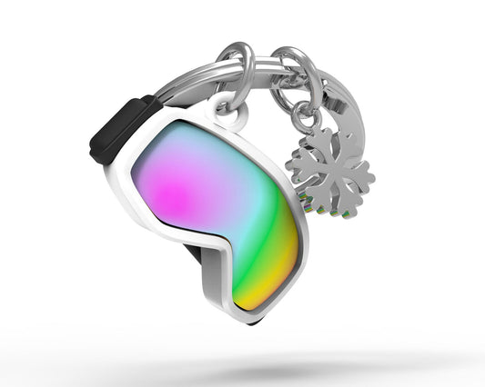 Metalmorphose - Keychain Goggles With Snowflake Charm