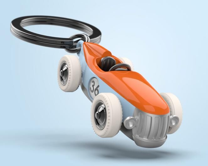 Metalmorphose - Keychain Vintage Racer Car