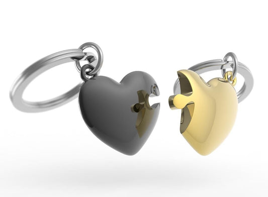 Keychain Puzzle Hearts