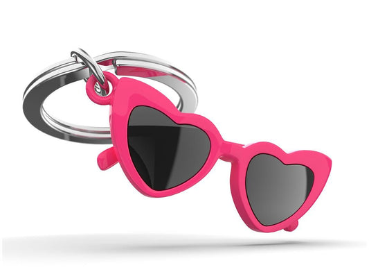 Keychain Heart Sunglasses