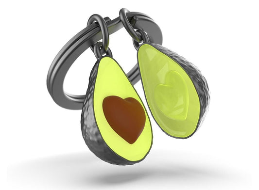 Keychain Avocado with Heart-Shaped Pit