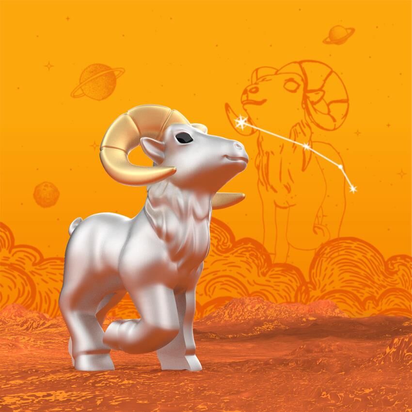 Metalmorphose - Keychain Zodiac Aries
