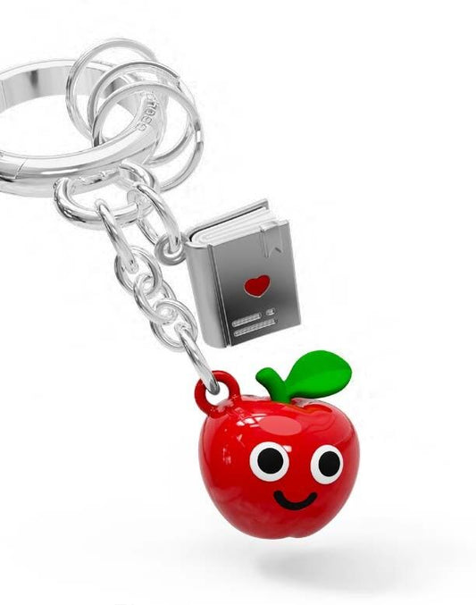 Metalmorphose - Keychain Apple & Book